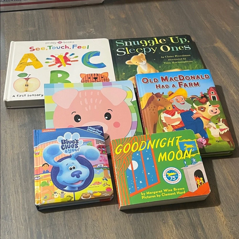 CHILDREN’S BOARD BOOKS SET OF 6 new kids books learning #43